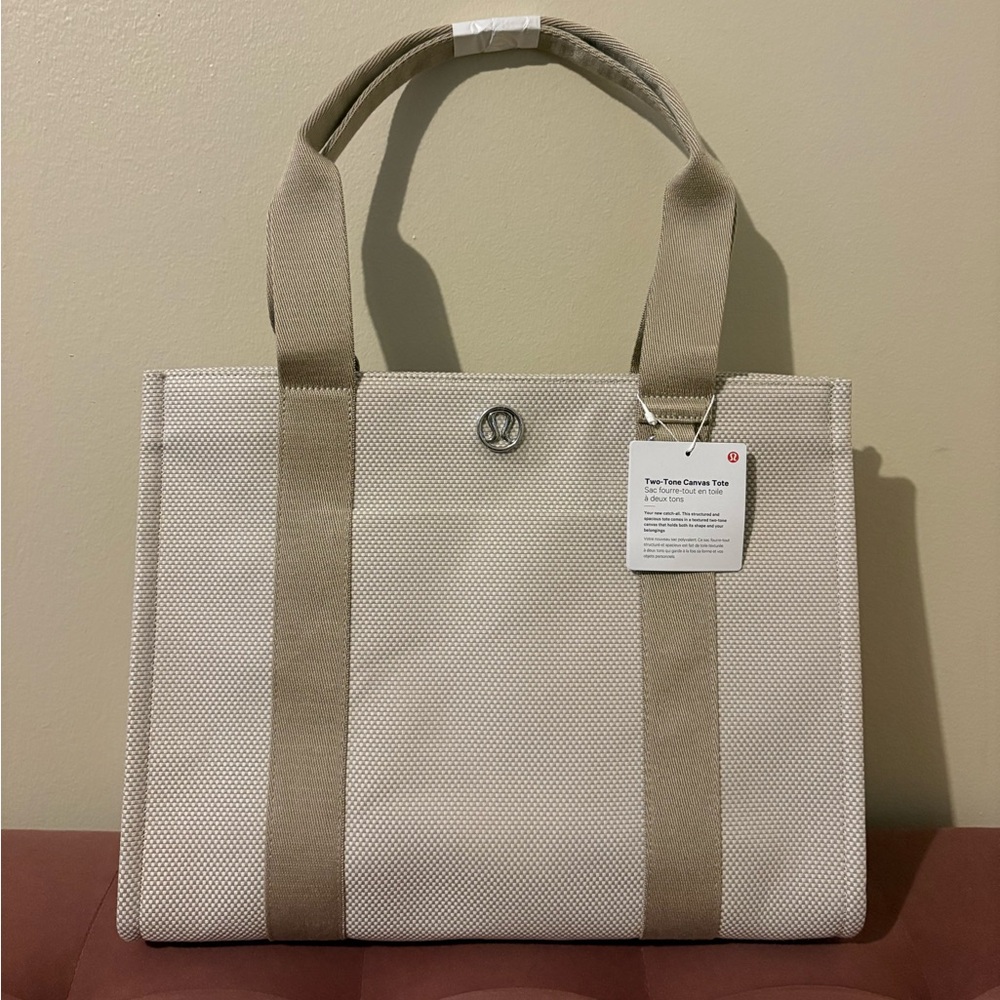 Lululemon Two-Tone Canvas Tote Bag 10L